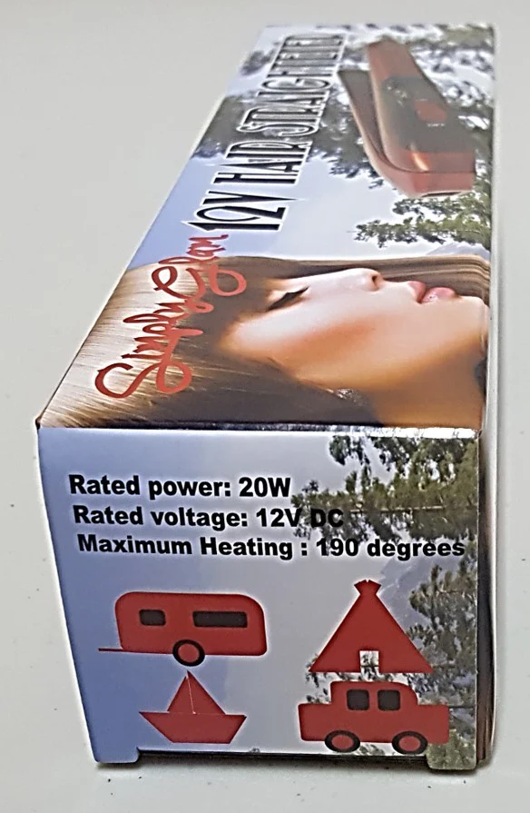 12 Volt Hair Straightener | Red - Image 4