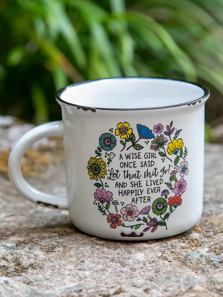 A Wise Girl | Camp Mug "Let That Sh!t Go" 386* - Image 3
