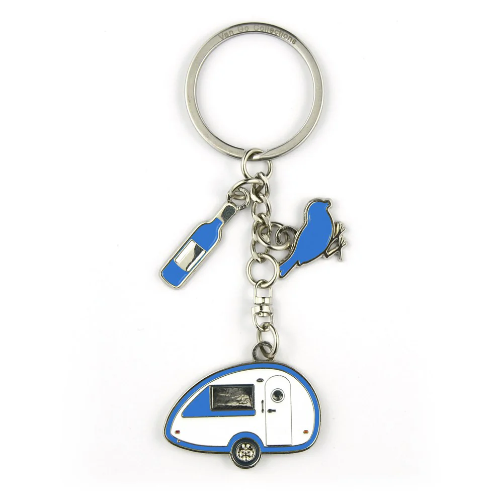 Van Go Collections Key Rings | Various Caravan & RV Themed Designs & Colours - Image 28
