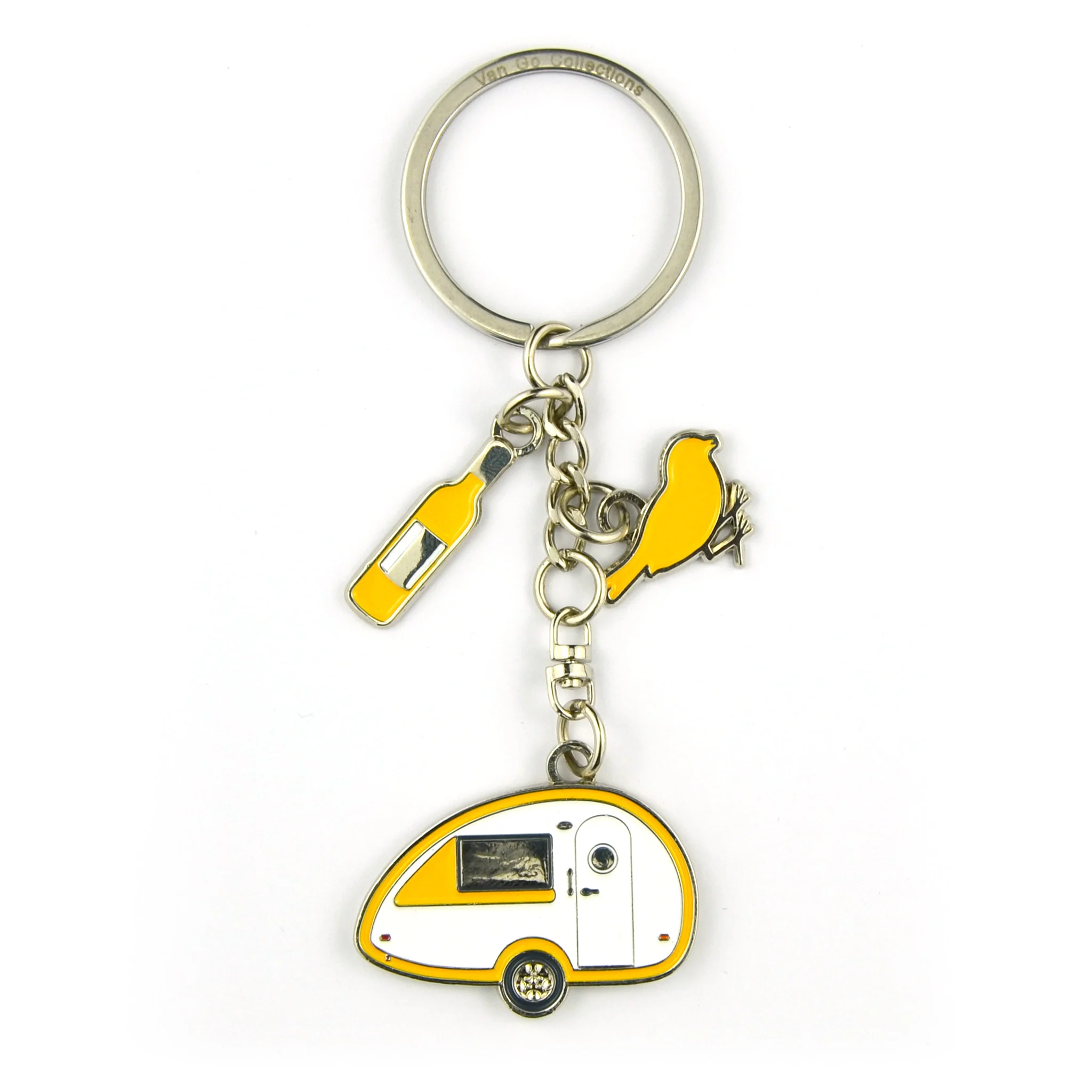 Van Go Collections Key Rings | Various Caravan & RV Themed Designs & Colours - Image 3