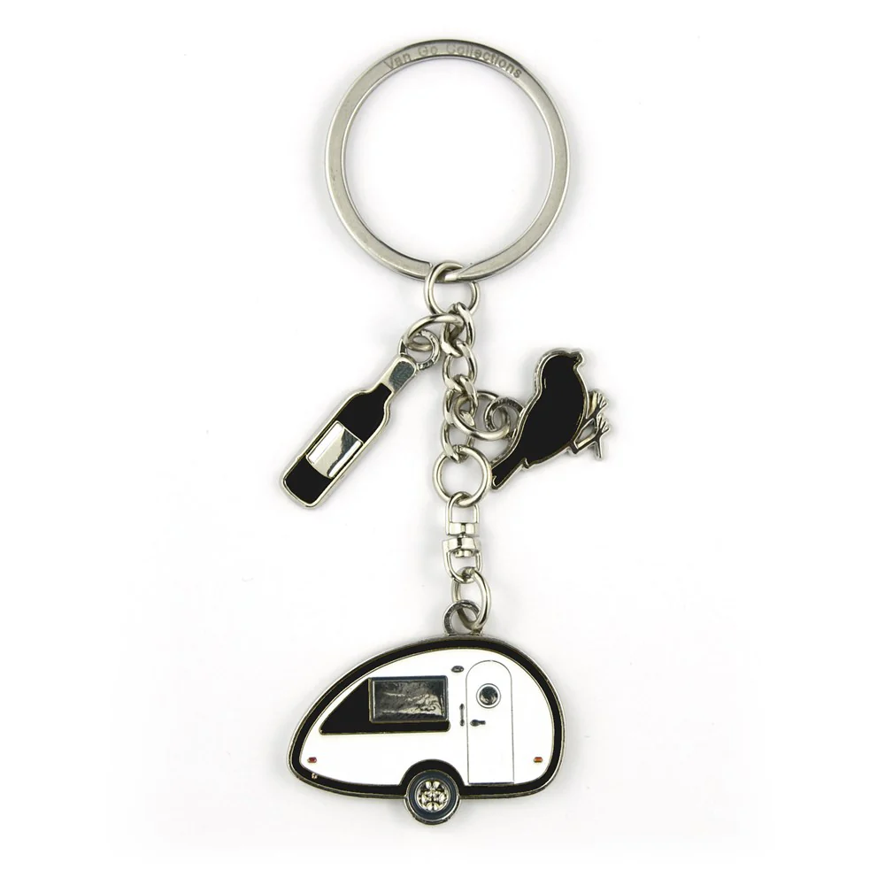 Van Go Collections Key Rings | Various Caravan & RV Themed Designs & Colours - Image 30