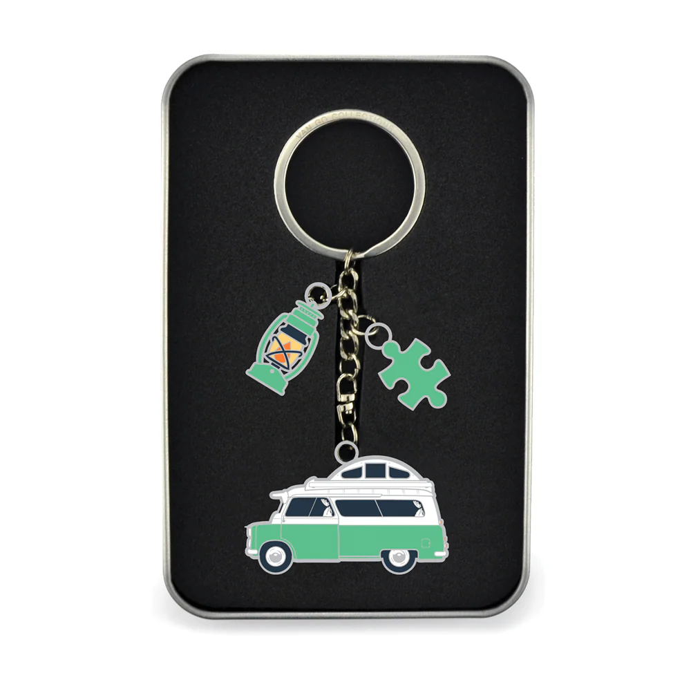 Van Go Collections Key Rings | Various Caravan & RV Themed Designs & Colours - Image 47