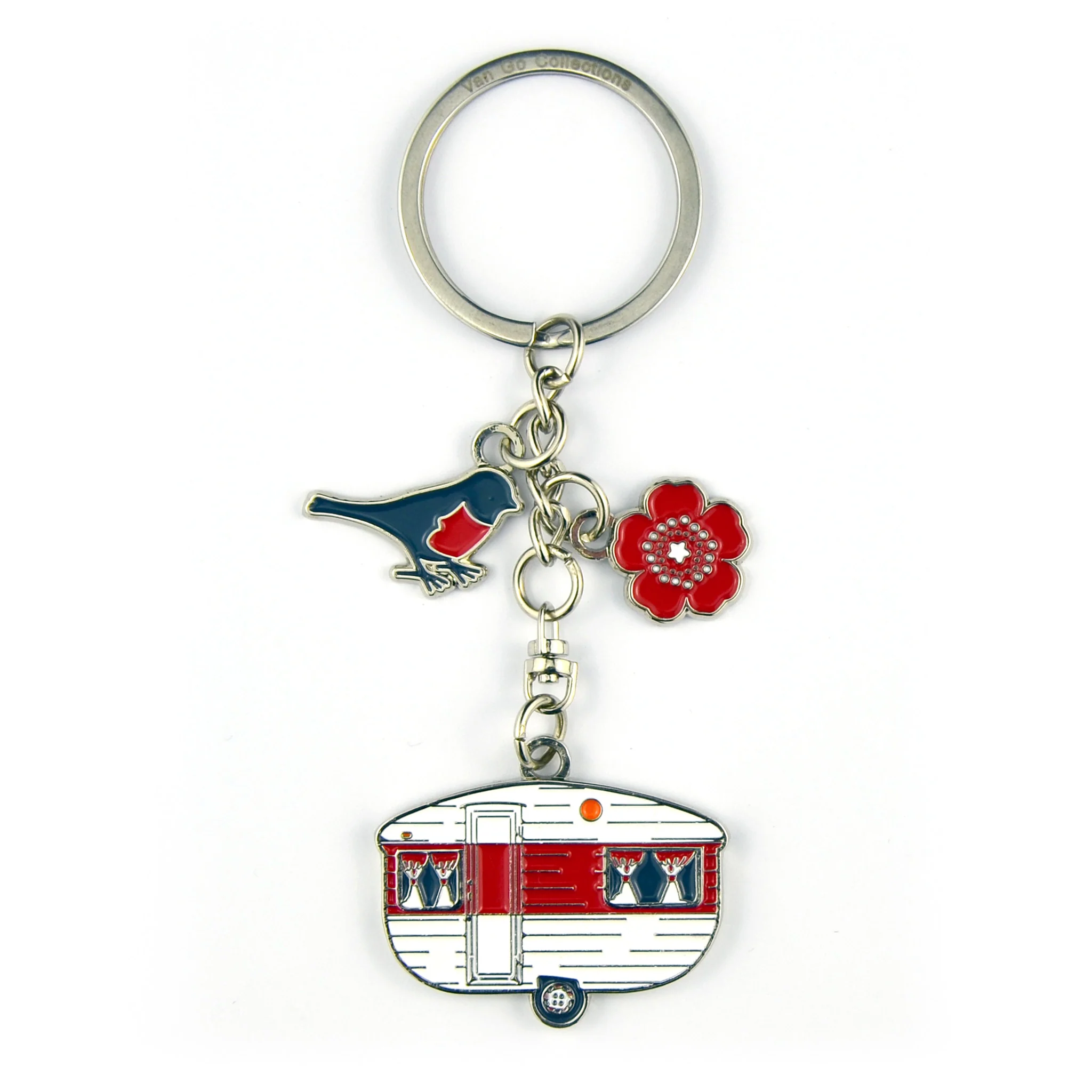 Van Go Collections Key Rings | Various Caravan & RV Themed Designs & Colours - Image 5