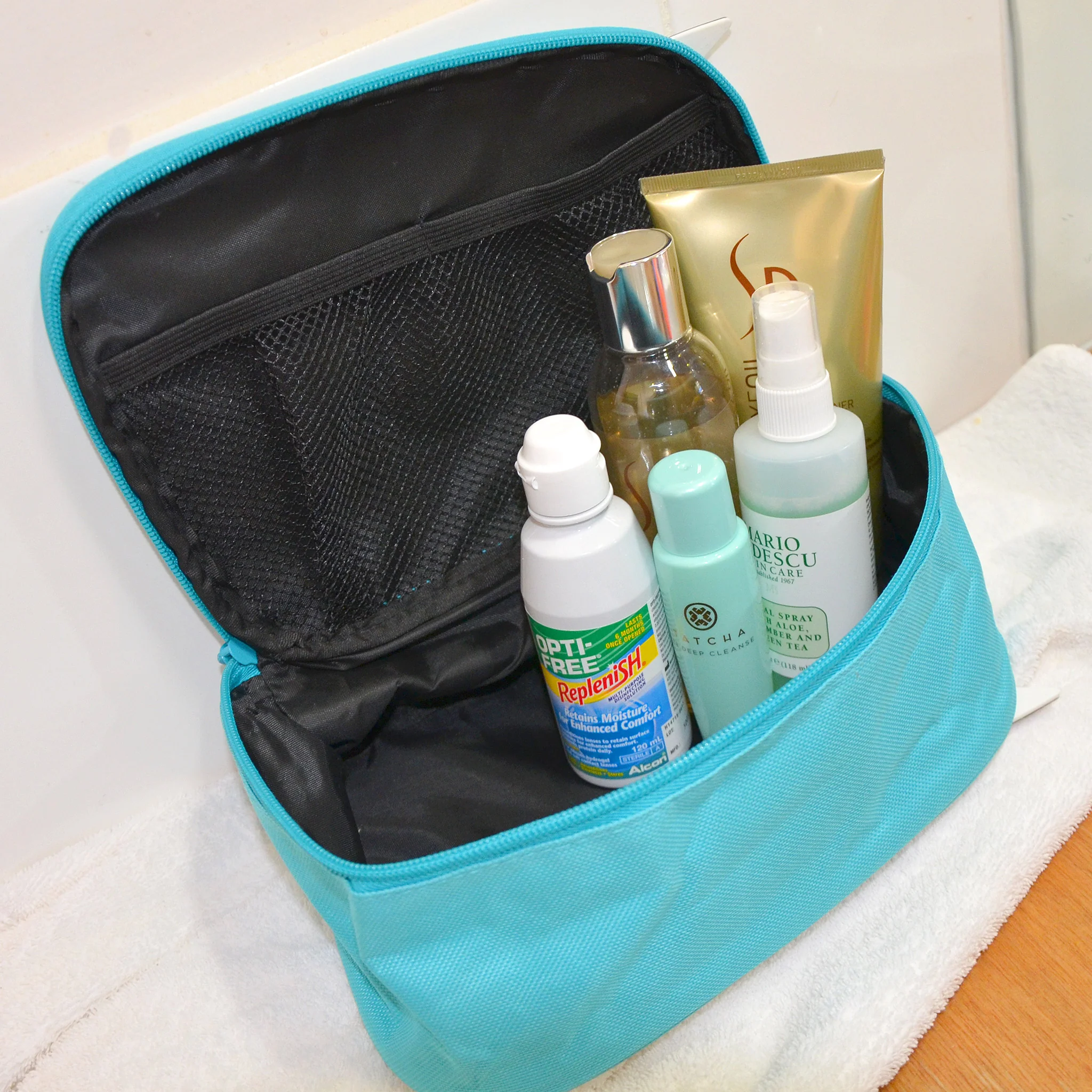 Van Go Collections Toiletry Bag | 'Summer' Wings Teal - Image 3